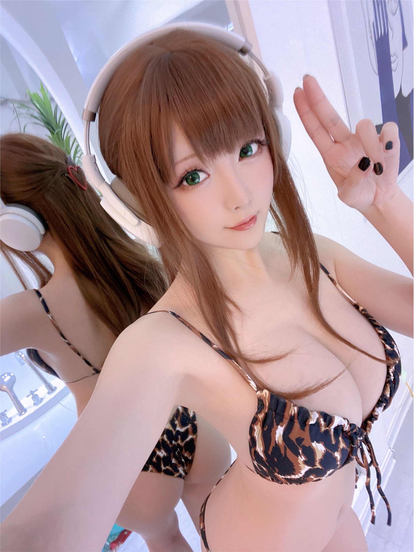 Star's Delay to December 22 NO.130 Leopard print swimsuit(21)